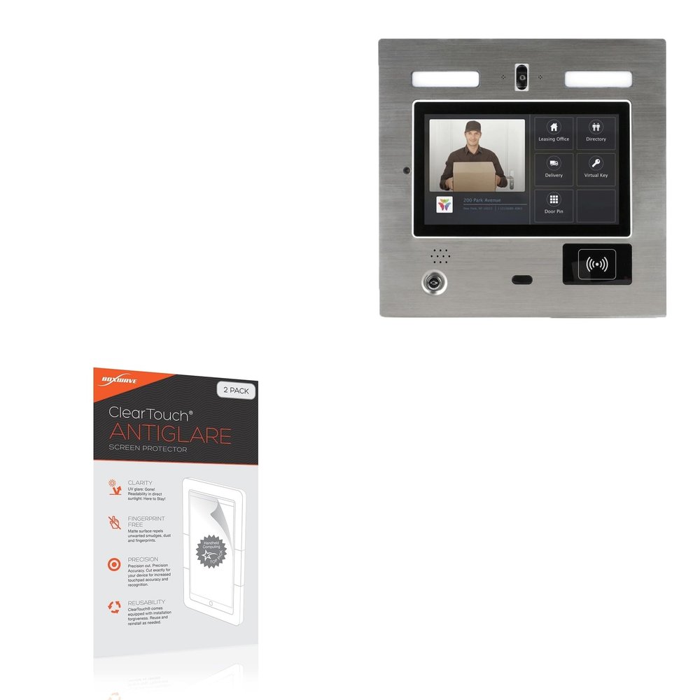 BoxWave Screen Protector Compatible with ButterflyMX Video Intercom Recessed (11.6 in) - ClearTouch Anti-Glare (2-Pack), Anti-Fingerprint Matte Film Skin