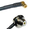 10 feet RFC240 KSR240 SMB Female Angle to UHF Female Angle Bulkhead RF Pigtail Coaxial Cable view 1
