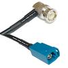 10 feet RFC240 KSR240 BNC Male Angle to Fakra Z Female RF Pigtail Coaxial Cable view 1