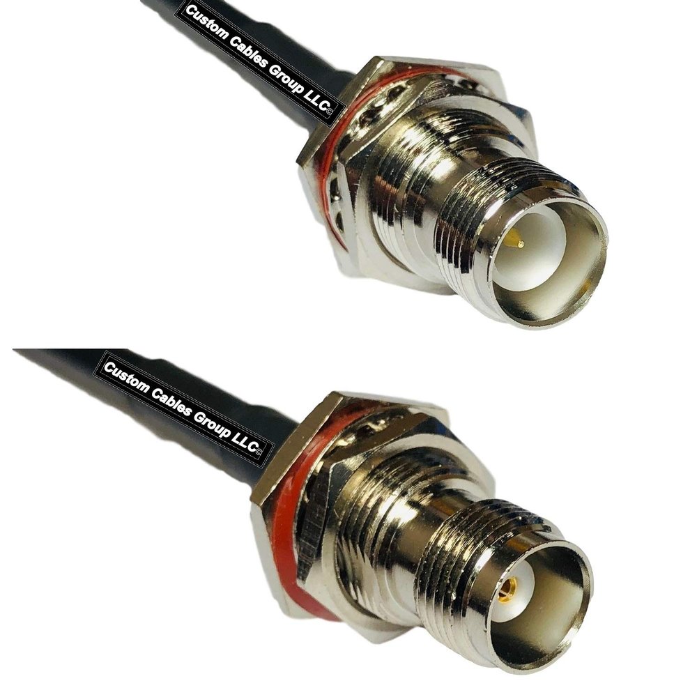 10 feet RFC240 KSR240 RP-TNC Female Bulkhead to TNC Female Bulkhead RF Pigtail Coaxial Cable