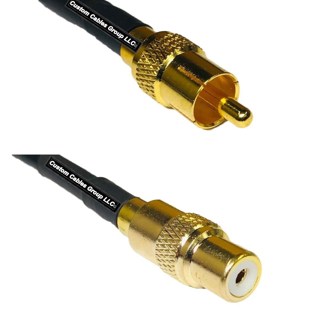 10 feet RFC240 KSR240 RCA Male to RCA Female RF Pigtail Coaxial Cable