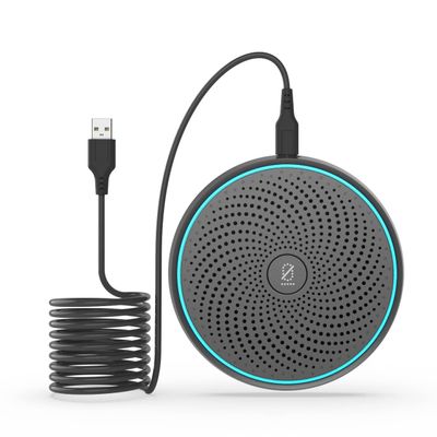 ANSTEN Conference USB Microphone, Omnidirectional Condenser PC Mic Pick Up Voice 10ft,Ideal for Video Conferencing Recording, Skype, Online Class, Court Report, Compatible with Mac OS X Windows