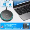 ANSTEN Conference USB Microphone, Omnidirectional Condenser PC Mic Pick Up Voice 10ft,Ideal for Video Conferencing Recording, Skype, Online Class, Court Report, Compatible with Mac OS X Windows view 3
