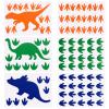 AIEX 6Pcs Dinosaur Wall Decals Dinosaur Footprints Stickers for Boys Girls Bedroom/Nursery/Classroom Decoration (Blue, Orange, Green) view 1