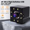 SVPRO Webcam 4K Autofocus USB Camera 30fps UHD Computer Camera with Light,100 Degree Wide Angle Streaming Camera,Plug & Play Web Cam for Industrial Vision,Online Class,Video Conference,Support OTG view 4