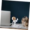 Hemobllo 1pc Creative Spaceman Phone Holder Stylish Desktop Decoration for Indoor and Outdoor Use and Temperature Resistant Mobile Phone Stand view 4