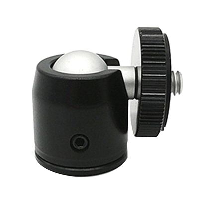 BGNing Portable Rotatable Hot Shoe Mini Ball Head Tripod with 1/4" inch Thread Screw for SLR Cameras Photography Accessories (Gray)