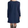 Andongnywell Women's Plus Size Solid Color Slim Summer Casual Mini Dress Long Sleeve Tshirt Dresses (Dark Blue,XX-Large) view 2
