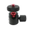 BGNing Portable Rotatable Hot Shoe Mini Ball Head Tripod with 1/4" inch Thread Screw for SLR Cameras Photography Accessories (Red) view 3
