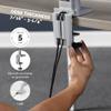 Fellowes Platinum Series Dual Monitor Arm for 40-Inch Monitors, Full Motion, 360 Rotation, VESA Mount with Grommet or Clamp, USB Ports, Ergonomic, Silver, 8056501 view 4