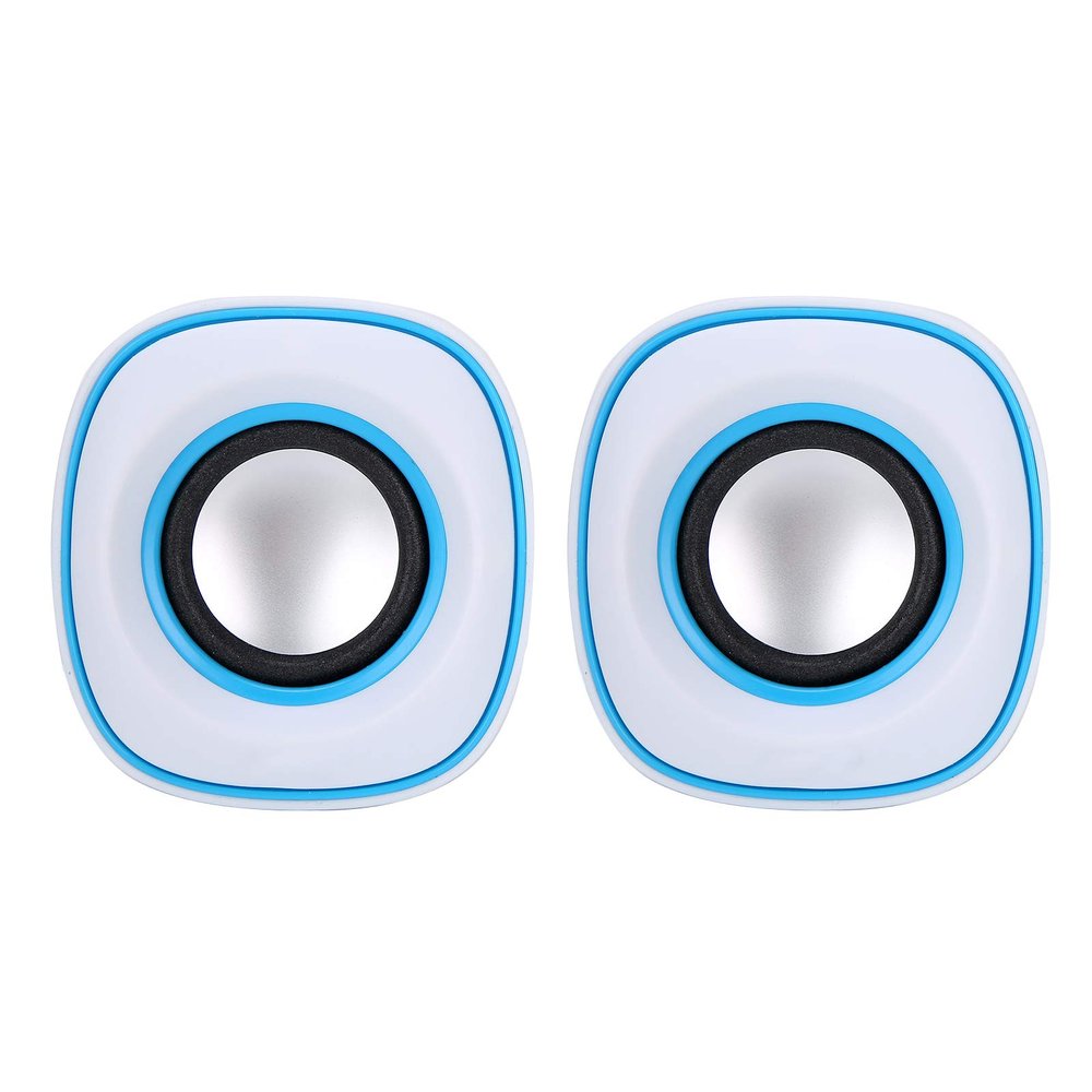 1 Pair USB Speaker, 3.5MM Audio Input Desktop Speakers, Portable Computer Speakers, Compatible with notebooks, desktops, laptops, PCs Computer Speaker