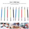 CPU Glue Removal Tool, 2Set TE-018 5 in 1 IC Chip Repair Thin Blade NAND Disassembler BGA Repair Knife Disassembly Glue Motherboard Chip Disassembly Tool(5 In1) view 3