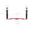 BGNing New DSLR Diving Dual Handheld Tray Bracket Handle Grip Rig w/ 1/4" Screw Base Sports Action Cameras Underwater Light Photo Mount view 3