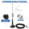 Bingfu 27MHz CB Radio Antenna PL259 & BNC Male Magnetic Base Compatible with Cobra Midland Uniden Maxon President Vehicle Car Truck Mobile Handheld CB Radio view 3