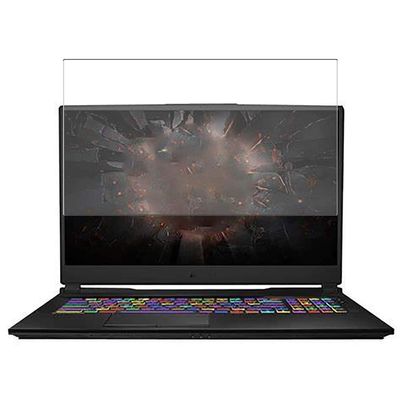 Puccy Tempered Glass Screen Protector Film, compatible with GL75 10SFR 17.3" Active Area Cover Only Protective Protectors Guard