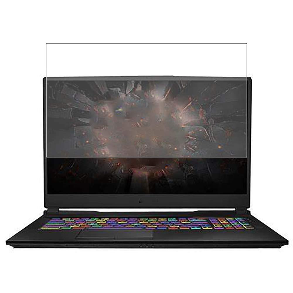 Puccy Tempered Glass Screen Protector Film, compatible with GL75 10SFR 17.3" Active Area Cover Only Protective Protectors Guard