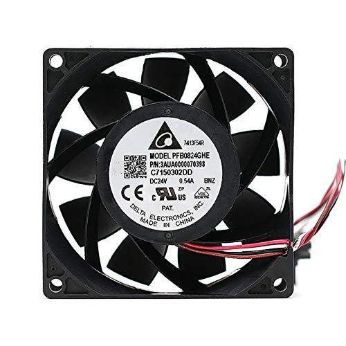 Delta PFB0824GHE 8038 24V 0.54A 4-Wire PWM Gale Volume Cooling Fan