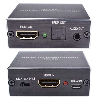 SATMW HDMI Audio Extractor Stereo Extractor Converter HDMI to HDMI Optical TOSLINK SPDIF + 3.5mm HDMI Audio Splitter Adapter