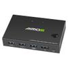 AM-KVM201CC 2-Port HDMI KVM Switch Support 4K*2K@30Hz HDMI KVM Switcher Keyboard Mouse USB view 4