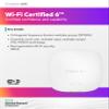 Aruba Instant On AP22 .11ax 2x2 WiFi 6 Access Point | RW Rest-of-World Model | Power Source with UK Cord (R6M51A#Acc) view 4