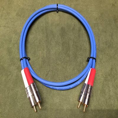 10' 1506A Blue/Studio Grade Analog RCA Stereo Cables New