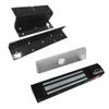 Visionis FPC-5191-BL Black 300lbs Indoor Electromagnetic Lock with 300 lbs L and Z Bracket for Inswinging Door view 1