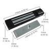 Visionis FPC-5191-BL Black 300lbs Indoor Electromagnetic Lock with 300 lbs L and Z Bracket for Inswinging Door view 2