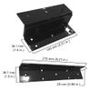 Visionis FPC-5191-BL Black 300lbs Indoor Electromagnetic Lock with 300 lbs L and Z Bracket for Inswinging Door view 3