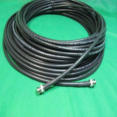 250 Ft 75 Ohms True RG6 High Resolution CCTV BNC to BNC Black Cable