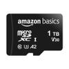 Amazon Basics microSDXC Memory Card with Full Size Adapter, A2, U3, Read Speed up to 100 MB/s, 1 Tb, Black view 1
