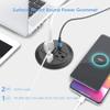Recessed Power Grommet with AC Outlets, 20W Fast Charging USB-C Port - Flush-Mount for Desktop,Workspace Essential Desk Outlet,ETL Listed view 3