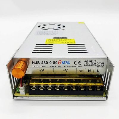 0-80V DC Adjustable Switching Power Supply 110V/220V AC to DC 80V 6A Power Supply Transformer Digital Display 480W Voltage Regulator Power Converter