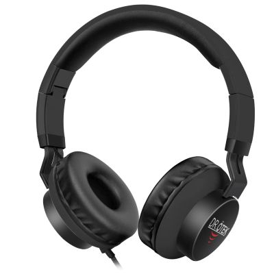 DR.TEK Wired On-Ear Headphones for Adults & Kids, Lightweight, Foldable, Portable, High Sound Quality Earphones with 1.5M No-Tangle Nylon Braiding Cord, Fits All 3.5mm Jack