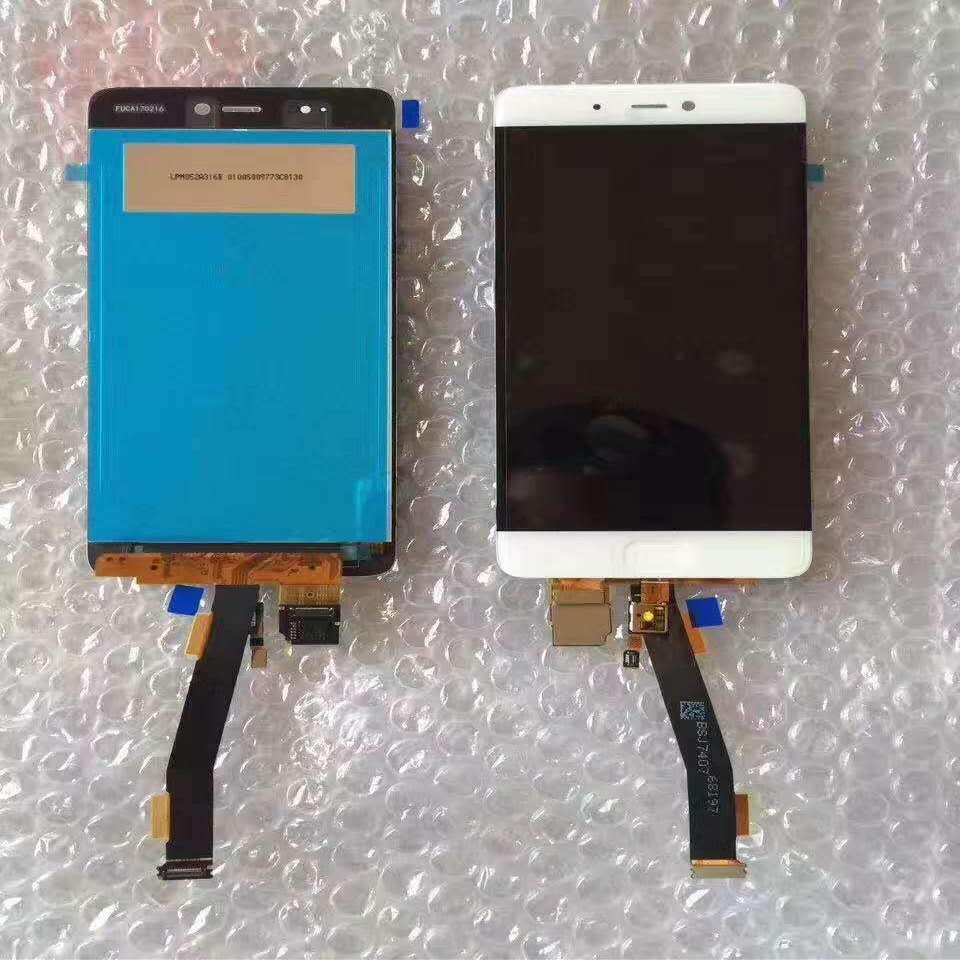 Lysee Mobile Phone LCD Screens - for Xiaomi Mi5S LCD Display+Touch Screen Digitizer for Xiaomi Mi5S Mi 5S 5.15 inch with Finger Print Scanner finger flex cable - (Color: black)