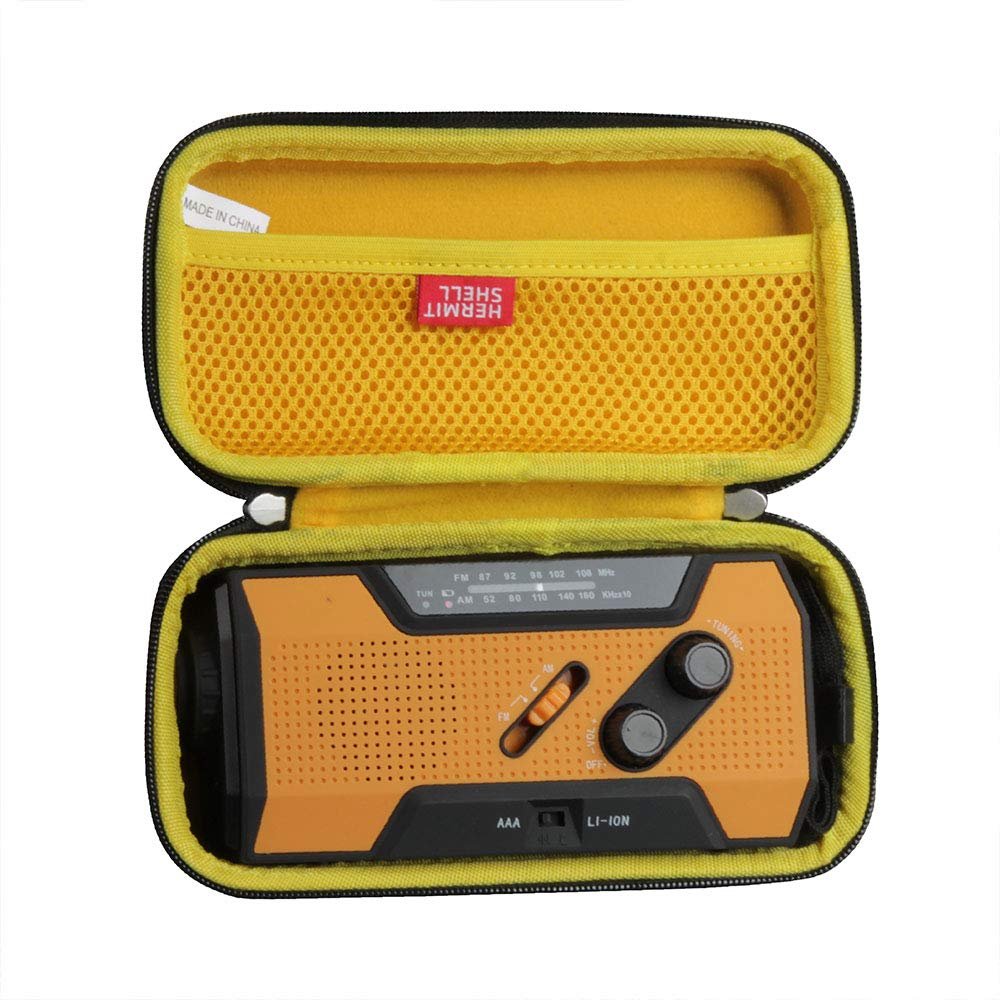 Hermitshell Hard Travel Case for FosPower NOAA/RunningSnail Emergency Weather Radio A1 7400mWh Portable Power Bank