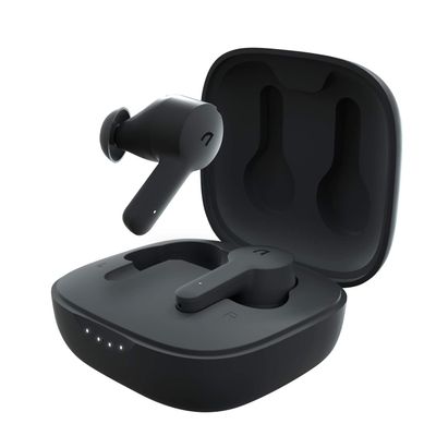ABKO Active Noise Cancelling True Wireless Earbuds ANC Bluetooth Headphones in-Ear USB-C Wireless Charging with Microphone Built-in Mic EC10 Black