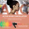 ABKO Active Noise Cancelling True Wireless Earbuds ANC Bluetooth Headphones in-Ear USB-C Wireless Charging with Microphone Built-in Mic EC10 Black view 2