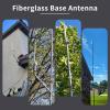 Dual Band Fiberglass Radio Antenna, UHF VHF 144/430mhz Base Antenna, 17 inches SO239 Connector for Base Station Repeater Mobile Transceiver with Mount Bracket view 2