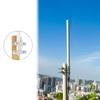 Dual Band Fiberglass Radio Antenna, UHF VHF 144/430mhz Base Antenna, 17 inches SO239 Connector for Base Station Repeater Mobile Transceiver with Mount Bracket view 3