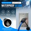 Stainless Steel Ethernet Wall Plate with Single RJ45 Waterproof CAT6 Jack - Outdoor IP68 Ethernet Wall Outlet for Secure PoE and Data Connection view 4