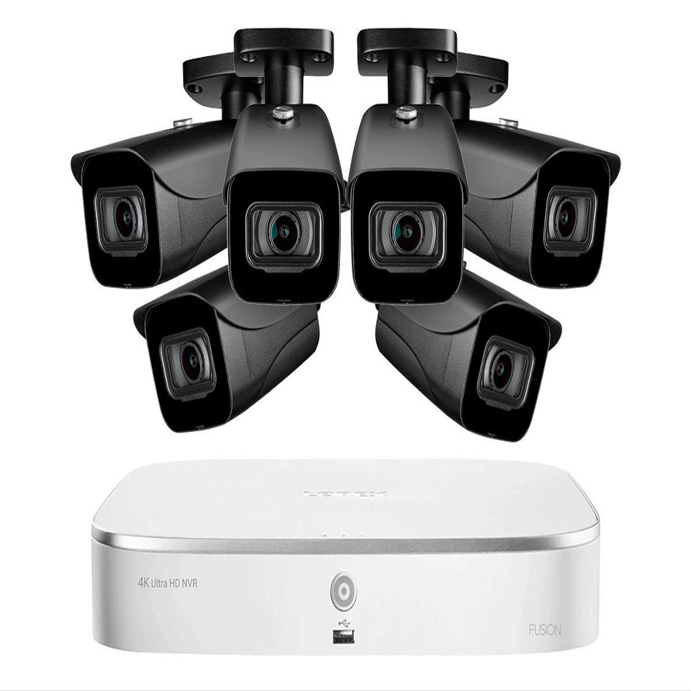 8-Channel Fusion NVR System with 4K (8MP) IP Cameras 6 / Black