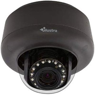 American Dynamics IPS05D3ISBTY Illustra Pro 5MP IR WDR Vandal PoE Network Smoked Mini Dome Camera with 9-22mm, varifocal std Lens, RJ45 Connection.