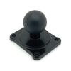 ChargerCity Aluminum Drill Base 25mm 1" Ball w/AMPS Hole Pattern Compatible for Garmin, Lowrance, Humminbird, for RAM Size B Mounts, Ham CB Radio view 2