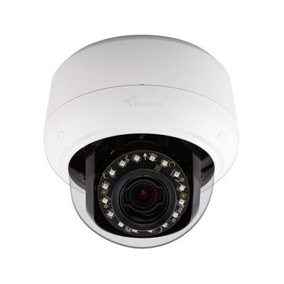 American Dynamics IPS05D3ICWTY Illustra Pro 5MP IR WDR Vandal PoE Network Mini Dome Camera with 9-22mm, varifocal Telephoto Lens, RJ45 Connection.