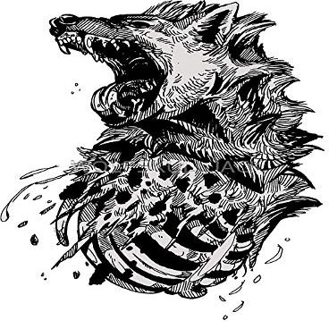 Hyena - Sticker - DIe Cut Vinyl - Bright Print Sticker