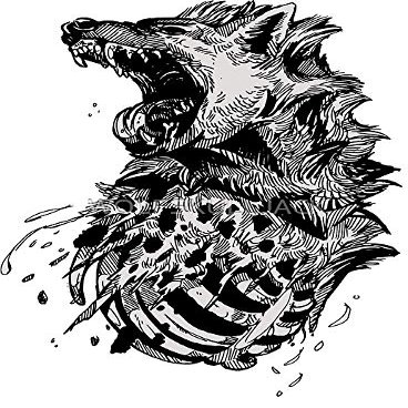Hyena - Sticker - DIe Cut Vinyl - Bright Print Sticker