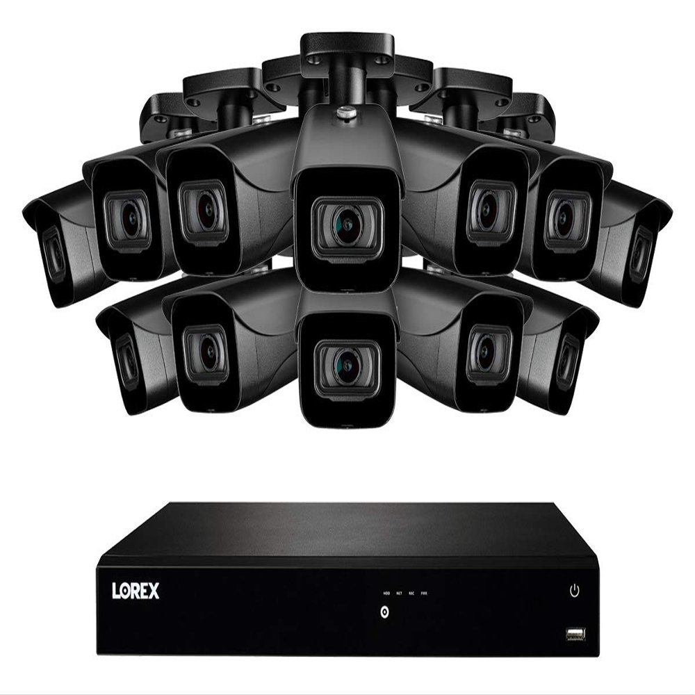 16-Channel Fusion NVR System with 4K (8MP) IP Cameras 12 / Black
