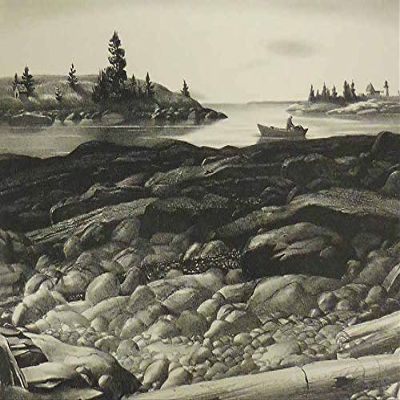 Along the Shore, Port Clyde, Maine : Archival Quality Art Print