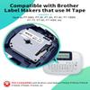 7 White+1 Clear + 4 Multicolor Compatible M Tape Replacement for Brother P-Touch Labels M Tape 12mm 0.47 Inch M131 M231 M431 M531 M631 M731 for Ptouch PT-M95 PT-90 PT70 PT-65 PT85, 6+6 Pack view 2