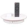 LINGOSHUN 10.2 in Electric Motorized Rotating Turntable,Used for Photography and Product Display,Remote Control of Speed,Direction and Rotation Angle/White/Load 15kg view 1